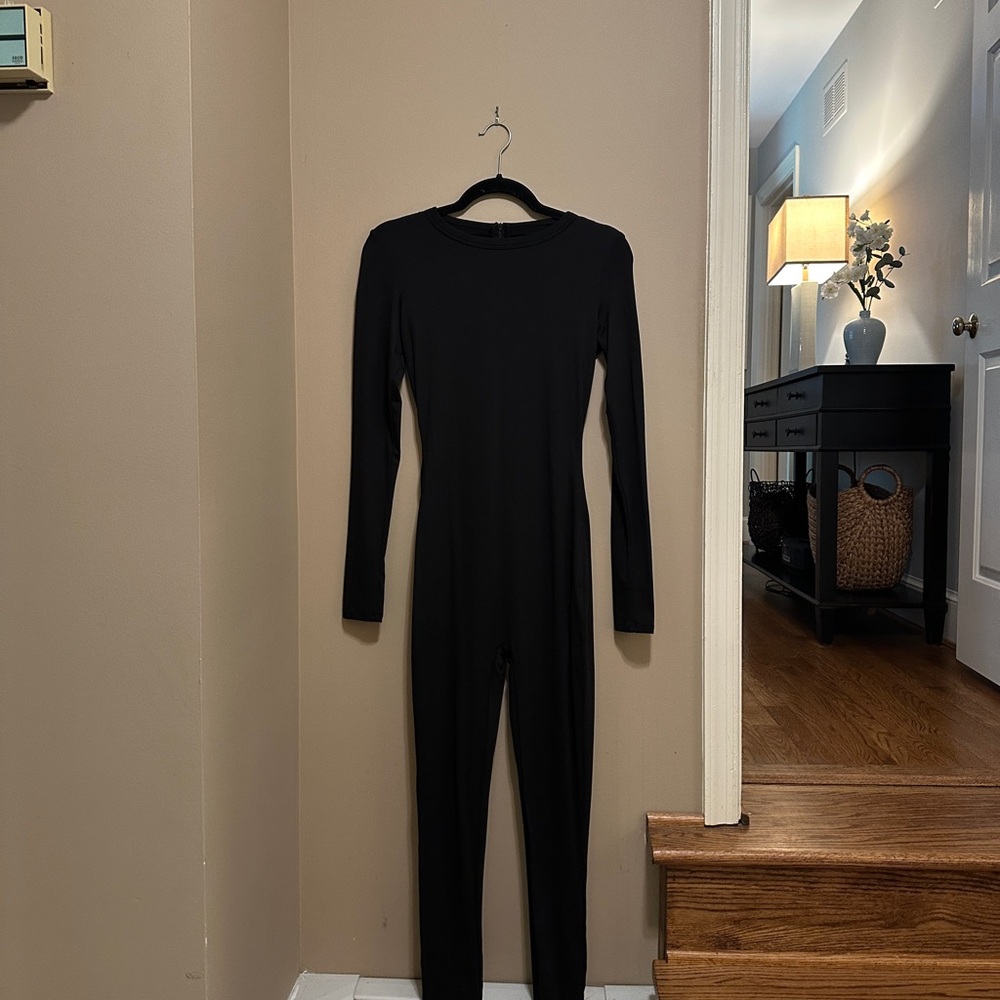 Black Long Sleeve Jumpsuit